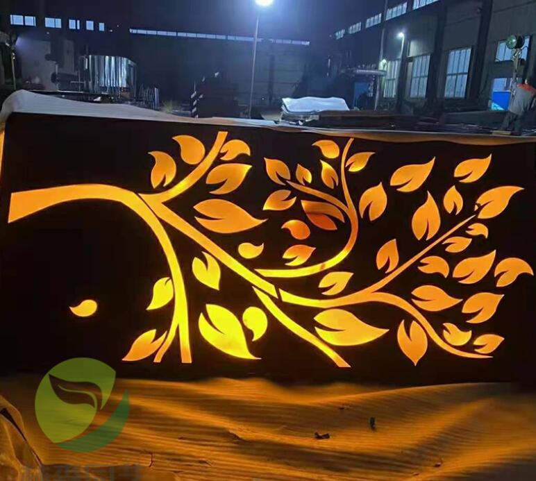 岳麓耐候钢板灯箱