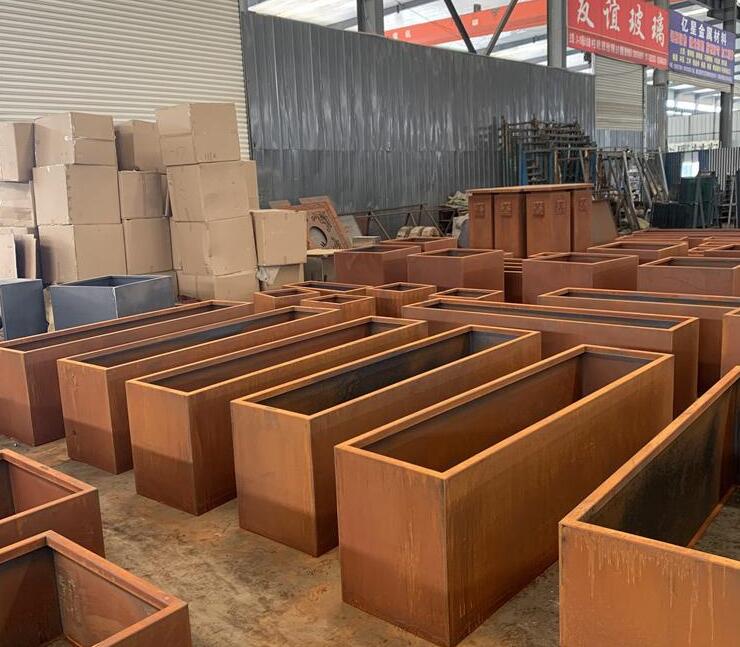 岳麓耐候钢板花箱