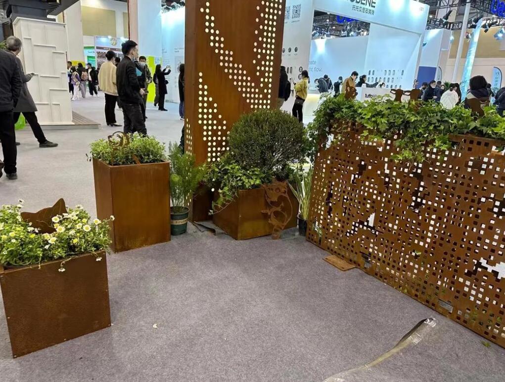 岳麓耐候钢花箱